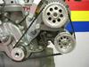 Alloy cog belt pulley set for crankshaft (with steel sleeve), water pump and alternator (dynamo).